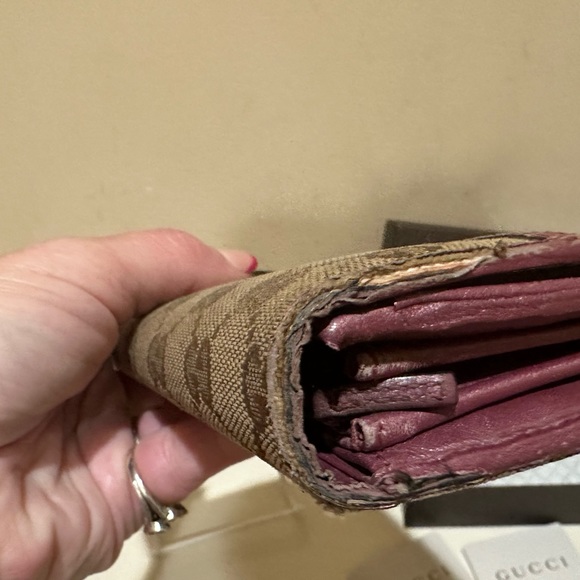 Gucci Interlocking G Webbed Long Wallet w/box - Picture 7 of 14